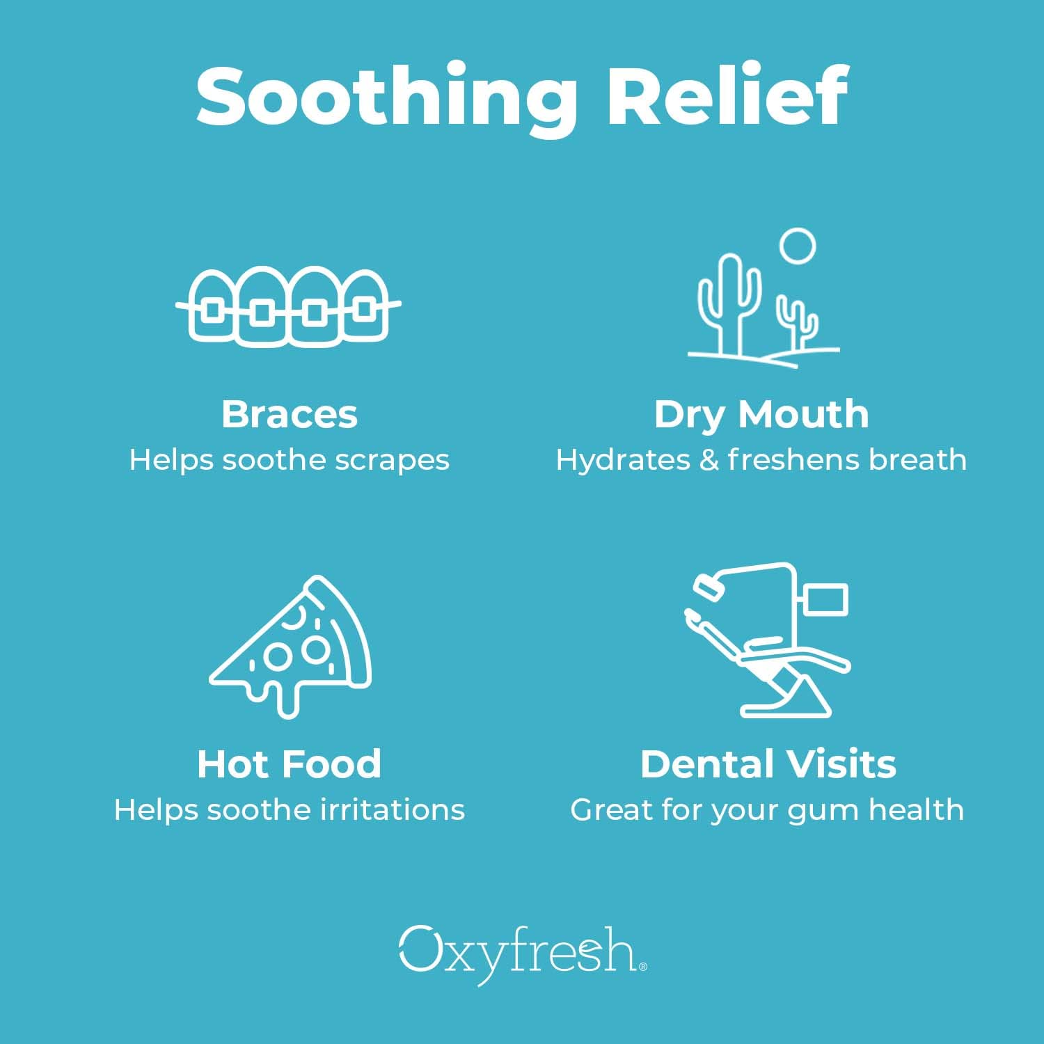 Oxyfresh gel en cepillo dental demostrando control y aplicación precisa