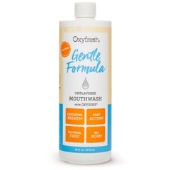 Oxyfresh botella frontal sin sabor, presentación clara y profesional