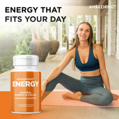Oxygen Nutrition cápsulas junto a café y libreta sugeriendo uso matutino