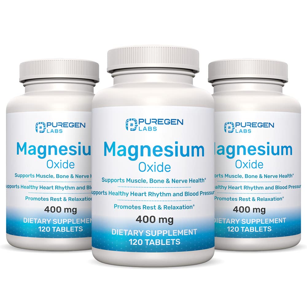 P Puregen Labs frasco frontal mostrando la etiqueta y beneficios