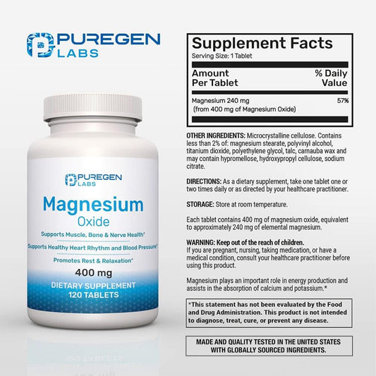 P Puregen Labs primer plano de tableta y textura para fácil ingestión