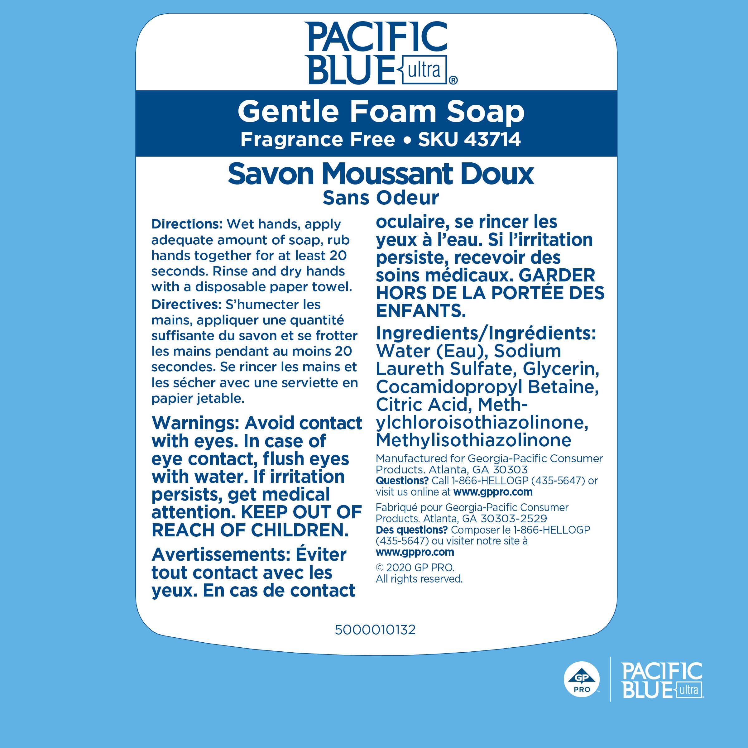 Pacific Blue Ultra recambio junto a manos para comparar escala