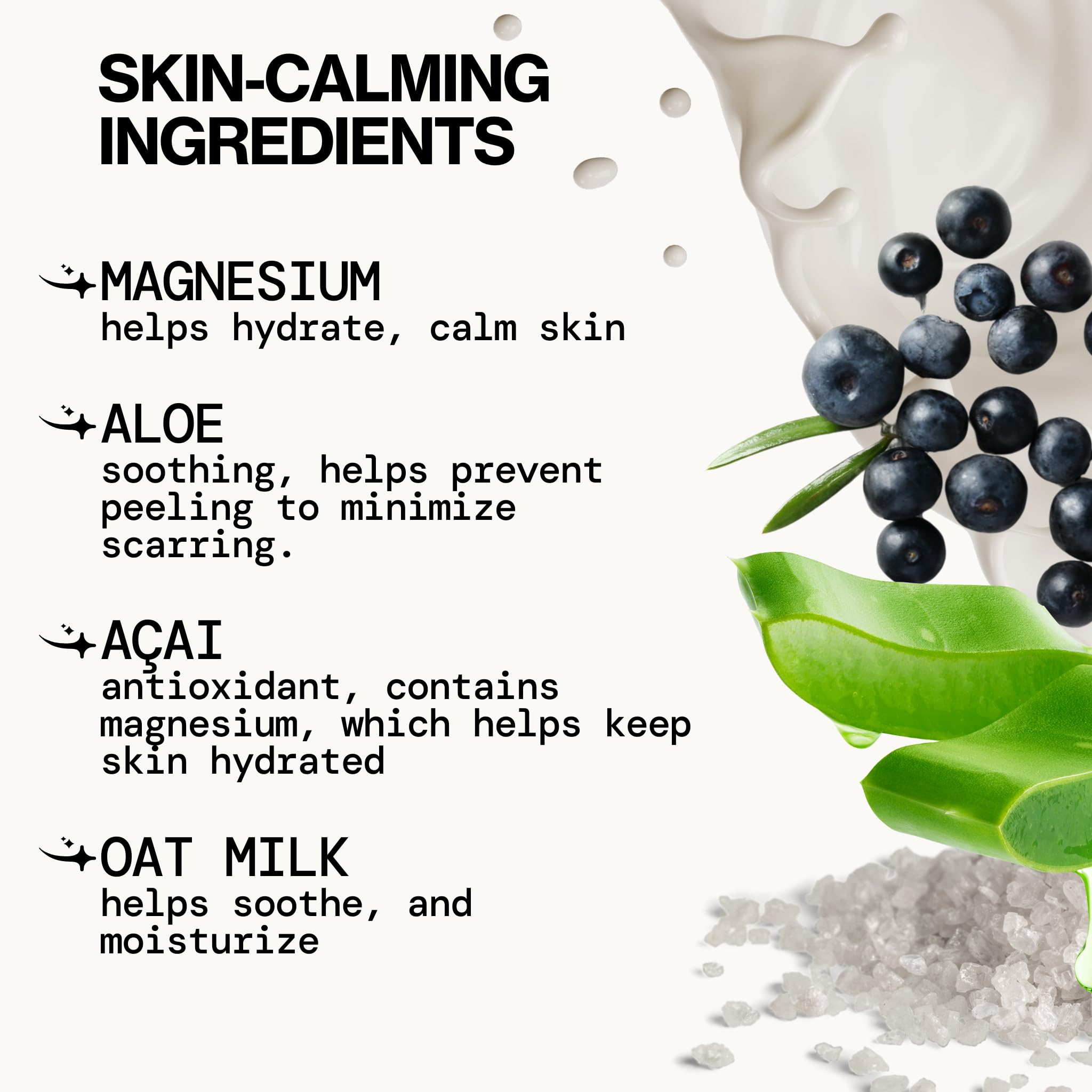 Pacifica etiqueta con ingredientes limpios y beneficios para piel sensible
