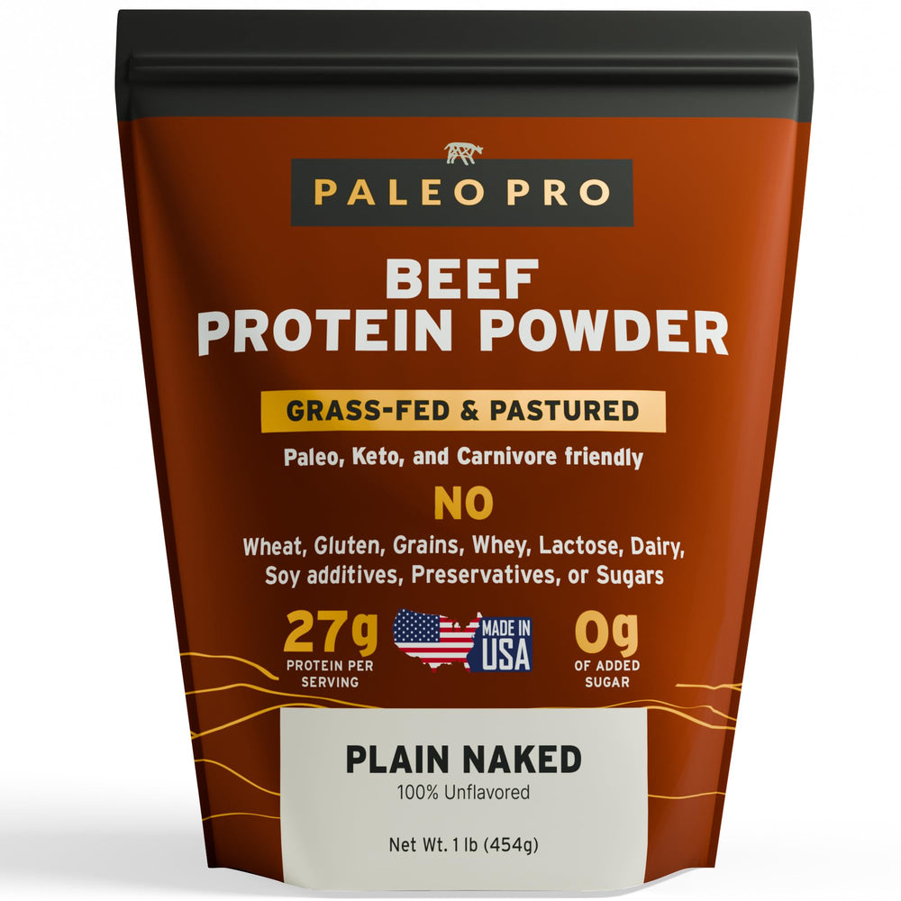 Paleo Pro envase frontal mostrando etiqueta limpia y fuente de proteína