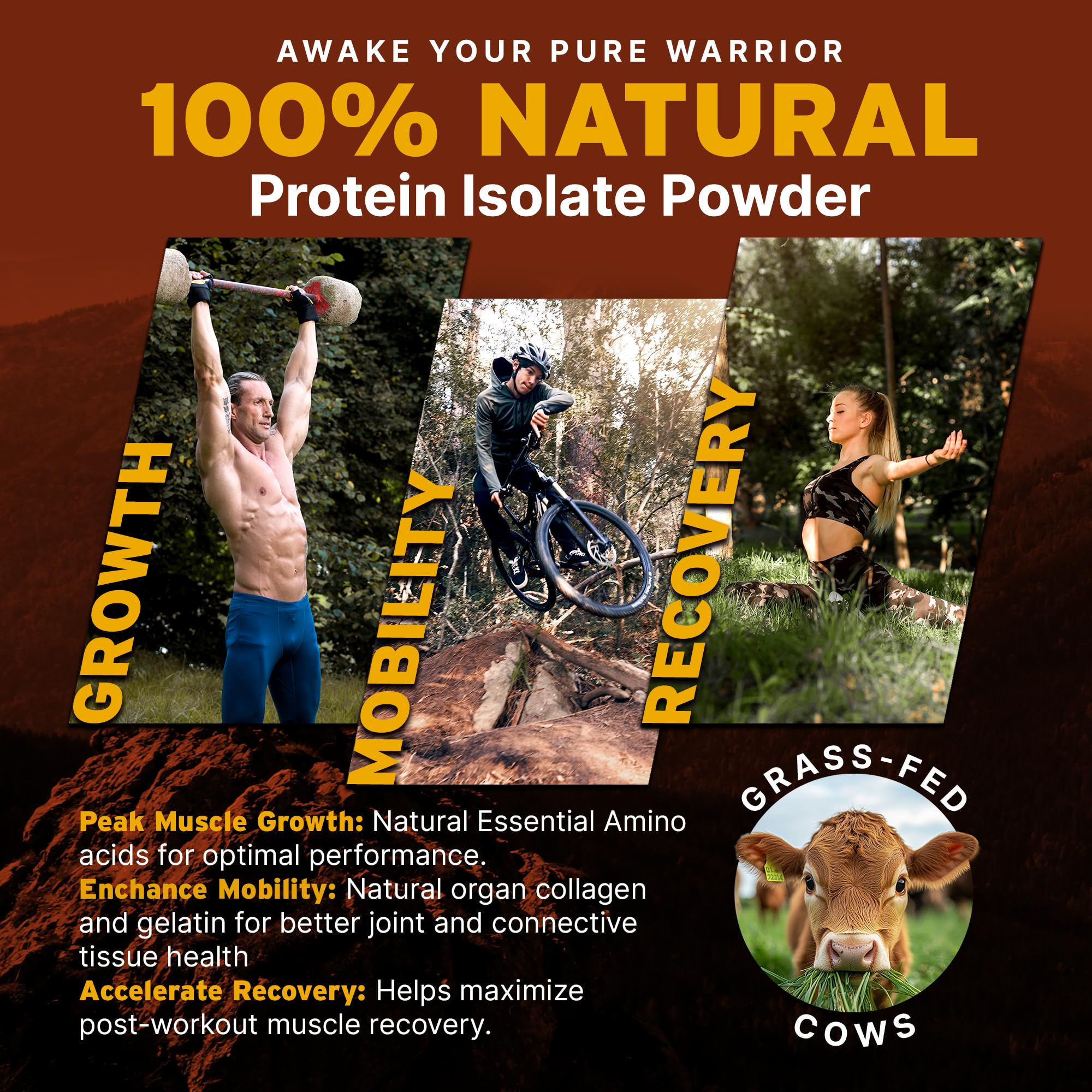Paleo Pro batido cacao en vaso listo para beber, energía rápida y limpia