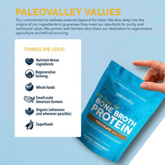 Paleovalley comparación de tamaño con cucharas para facilitar dosis
