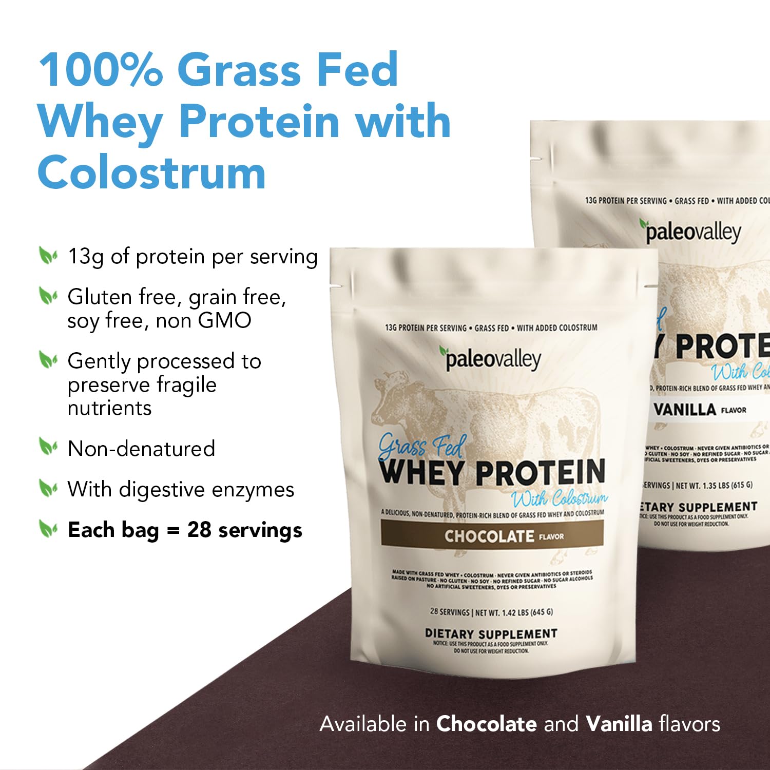 Paleovalley etiqueta con lista de ingredientes y enzimas digestivas