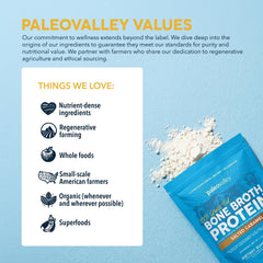 Paleovalley detalle del sabor salted caramel en empaque, toque sabroso y sutil