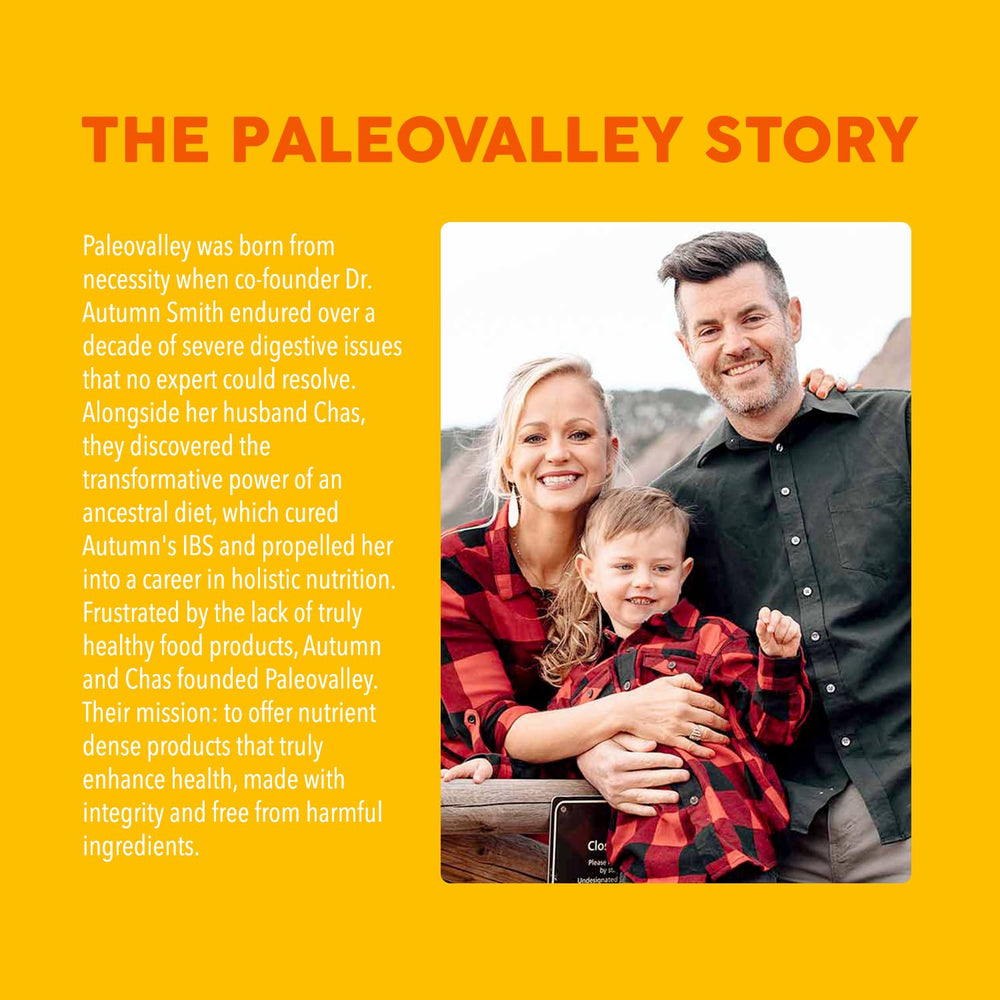 Paleovalley producto en entorno natural transmitiendo vida saludable