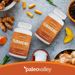 Paleovalley etiqueta con composición e ingredientes orgánicos legibles