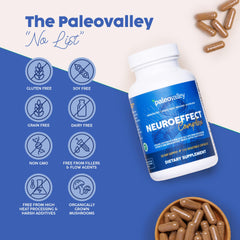 Paleovalley cápsulas en mano para comparar tamaño y facilitar dosis