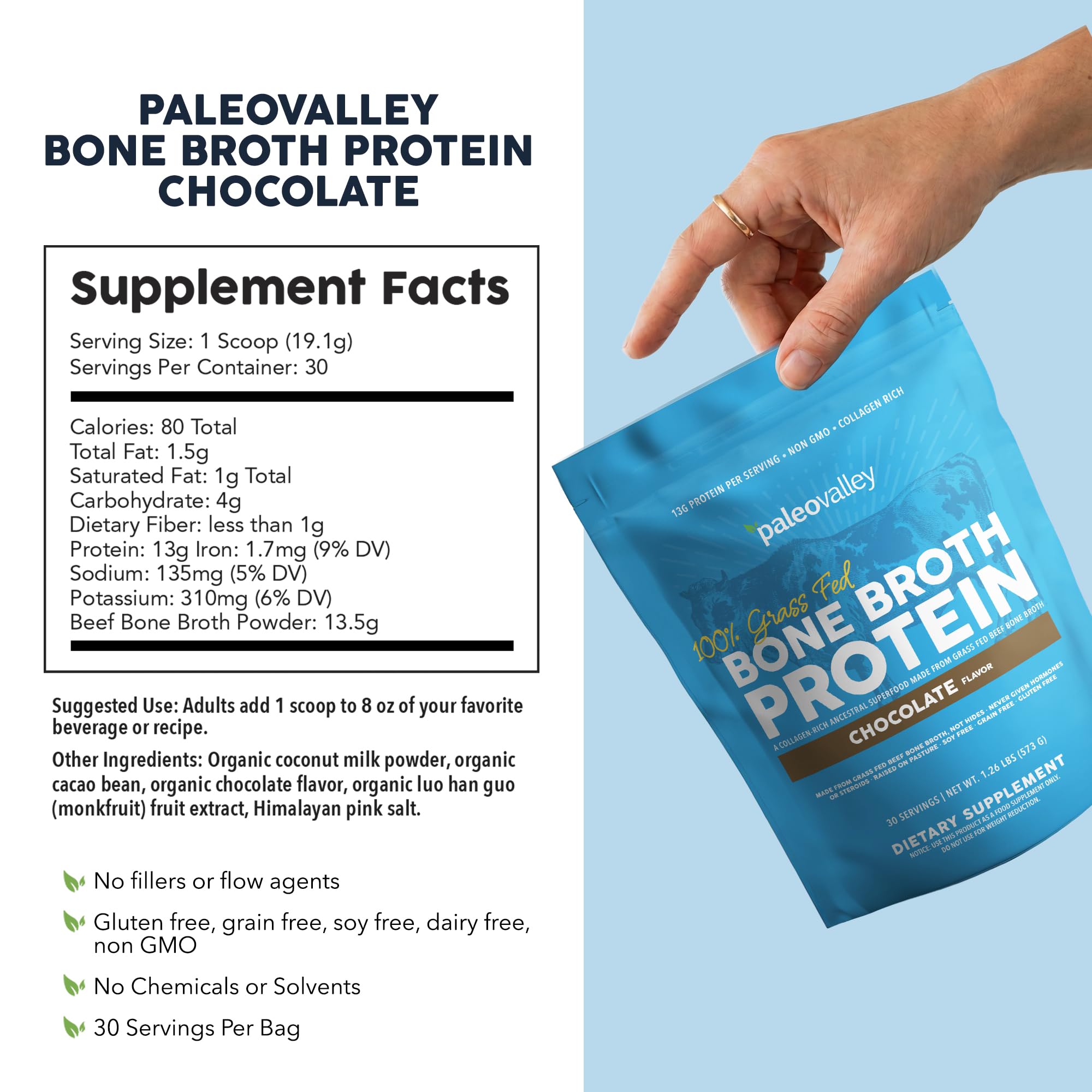 Paleovalley taza con bebida de chocolate listo para consumo reconfortante