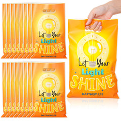 Panelee vista frontal del paquete de 50 bolsas con mensaje inspirador, práctico para eventos