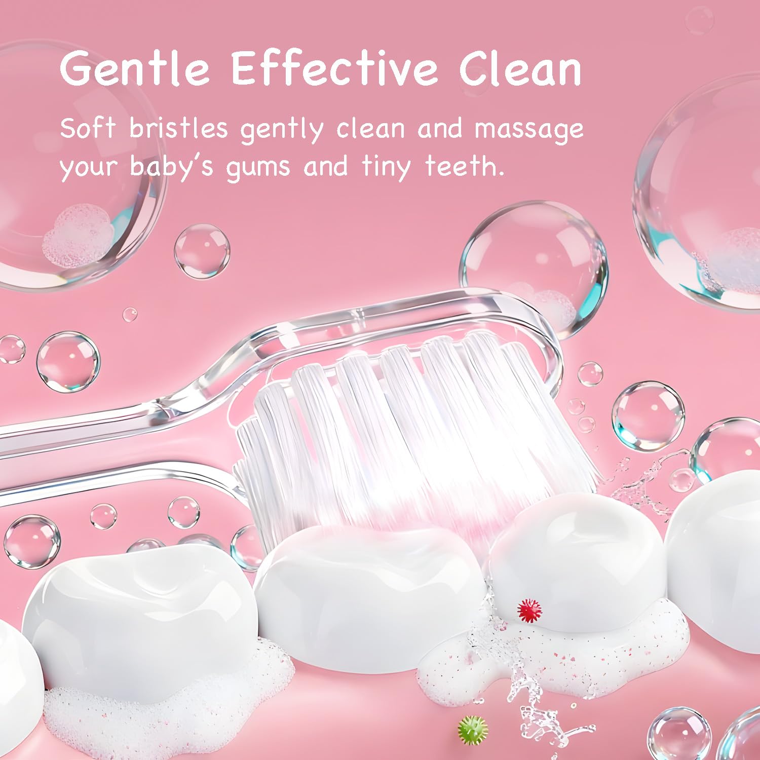 Papablic BabyHandy detalle de cerdas ultra suaves para limpieza delicada