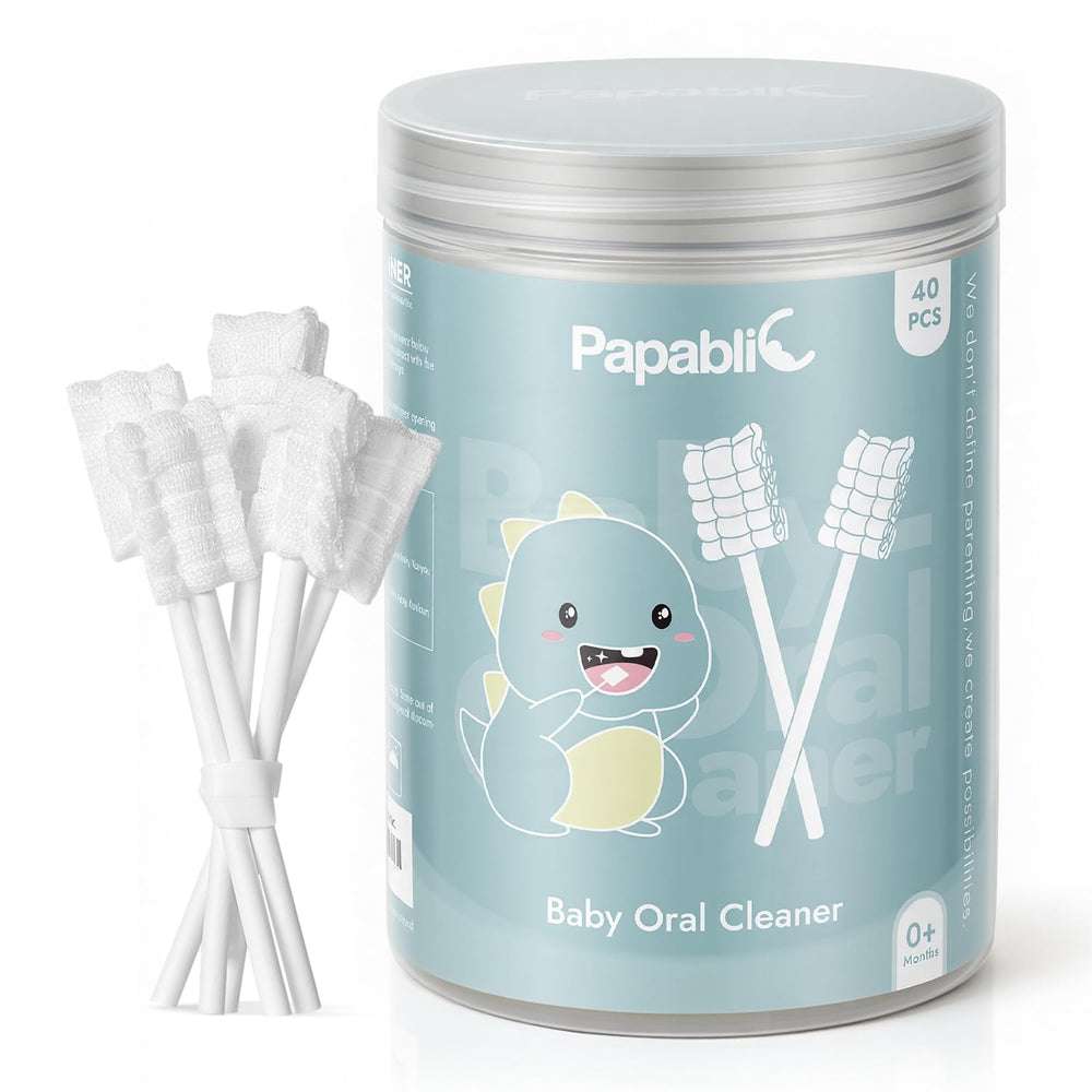 Papablic paquete frontal mostrando 40 limpiadores, práctico y fácil de llevar