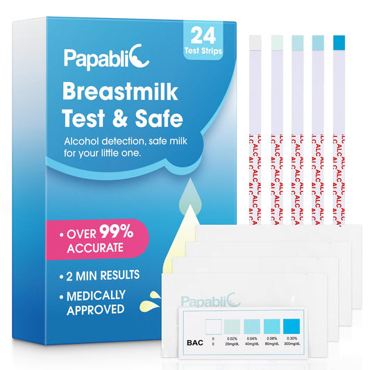 Papablic frente del empaque mostrando 24 tiras y confianza