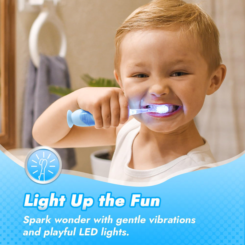 Papablic Pippin luz LED encendida en la cabeza, hace el cepillado divertido