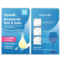Papablic 12 tiras dispuestas, disponibilidad para varias pruebas