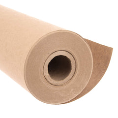 Paper Farm rollo frontal desplegado mostrando ancho y longitud conveniente para embalaje