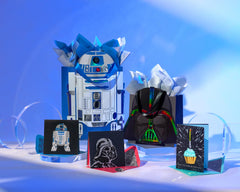 Papyrus en ambientación de fiesta Star Wars para presentación temática