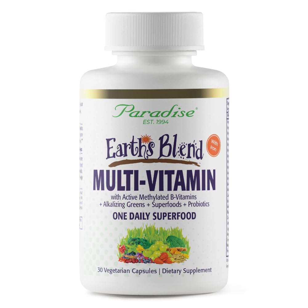Paradise Herbs envase frontal mostrando la etiqueta y beneficios