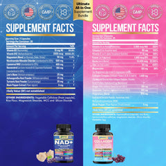 Parrox Conjunto Juventud Eterna: ribósido de nicotinamida visual, posible apoyo a la claridad mental