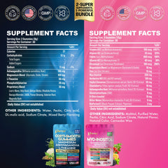 Parrox gominolas Mio-Inositol y D-Chiro Inositol, fórmula 16 en 1 para vitalidad diaria.