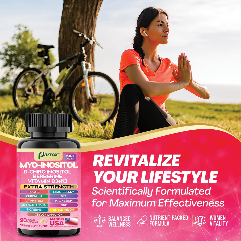 Parrox Myo-Inositol: absorción optimizada gracias a Bioperine.