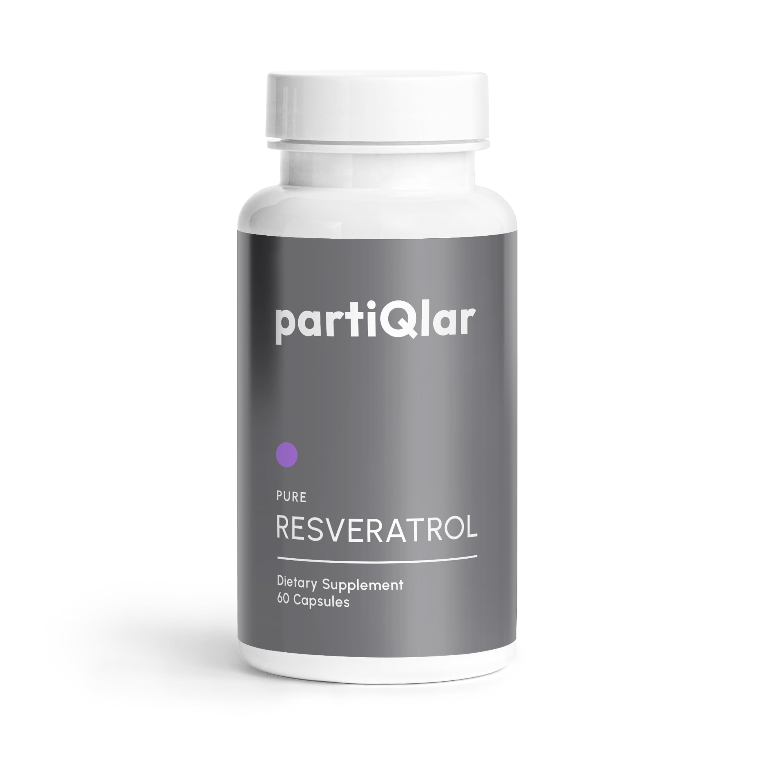 partiQlar bote frontal del producto mostrando diseño y cantidad beneficios de pureza