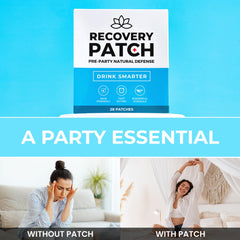 Party Treats parche sostenido en mano para comparar tamaño y uso práctico