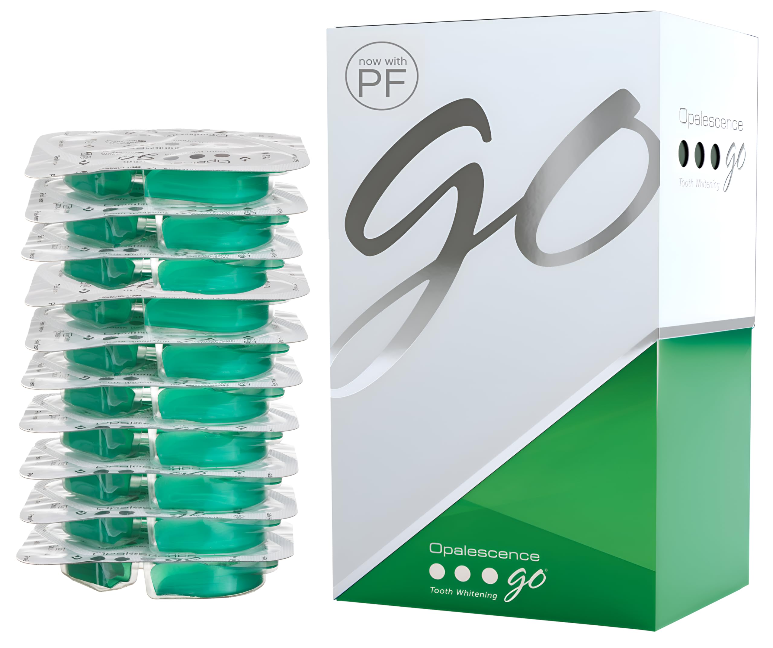 Partyreal Opalescence Go 15 PF frontal mostrando el empaque y beneficio profesional