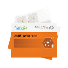 PatchAid Multi Plus frontal del envase mostrando el pack de dos y ventajas prácticas