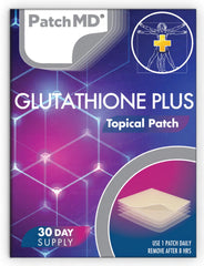 PatchMD empaque frontal del producto mostrando suministro de 30 días y beneficios