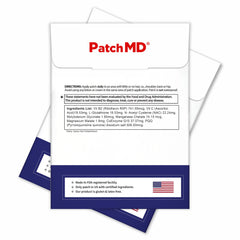 PatchMD parche sostenido en mano mostrando textura y facilidad de aplicación