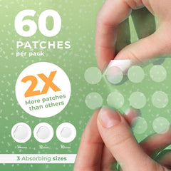 PatchRx textura hidrocoloide en primer plano, protección absorbente