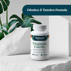 Pattern Wellness cápsula junto a un desayuno saludable indicando uso diario sencillo