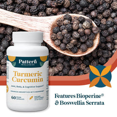Pattern Wellness frasco sobre mesa junto a rutina matutina saludable