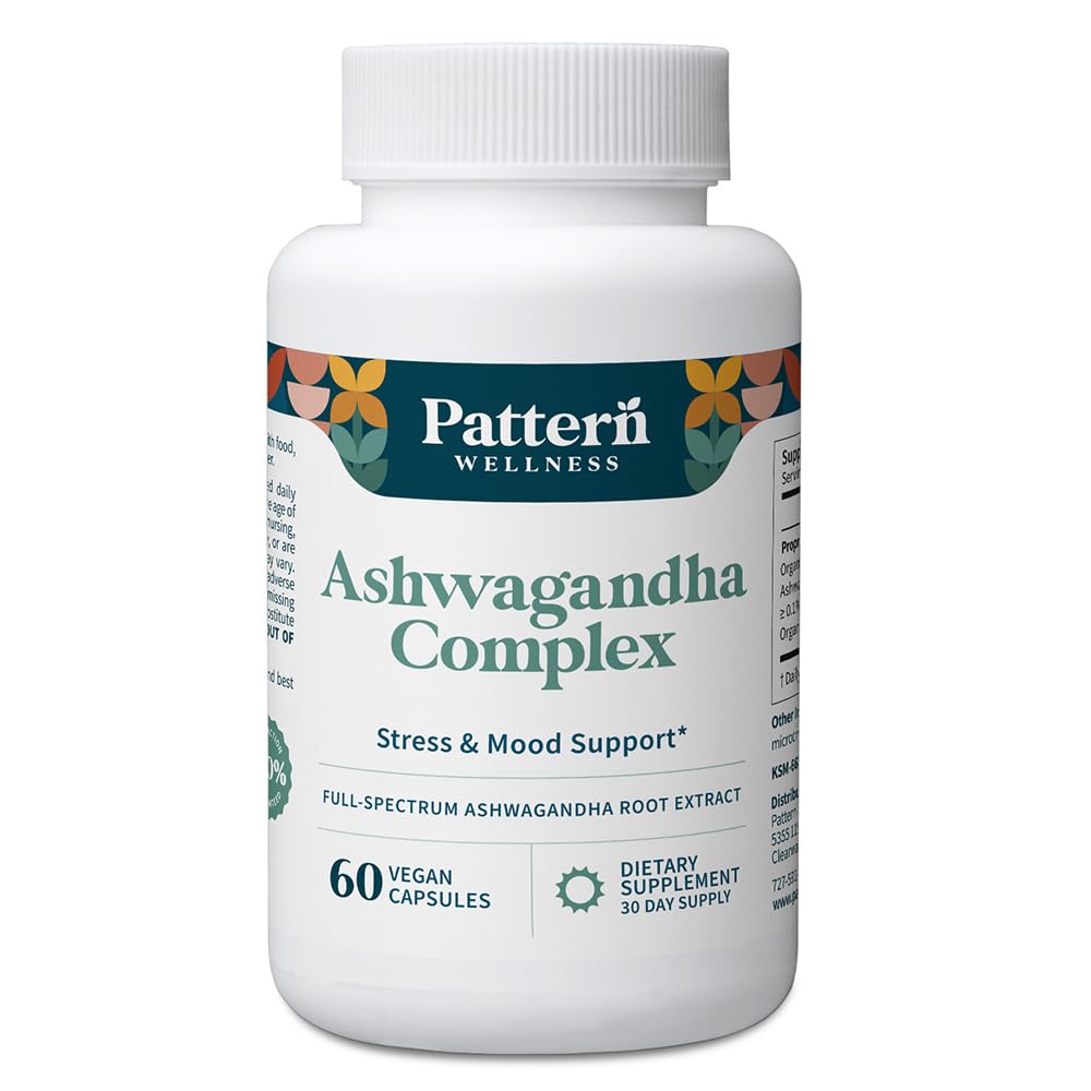 Pattern Wellness empaque frontal mostrando cápsulas y marca para confianza