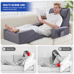 Paxato reposapiés usado como mini mesa para tablet o libro en cama