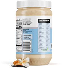 Comparación de tamaño del bote de 1 libra de PB2 Almond para referencia de compra
