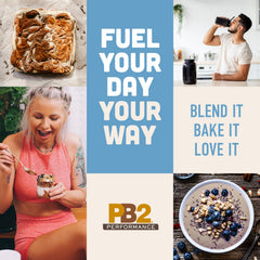 Detalle de la etiqueta de PB2 Almond con ingredientes simples y certificaciones claras