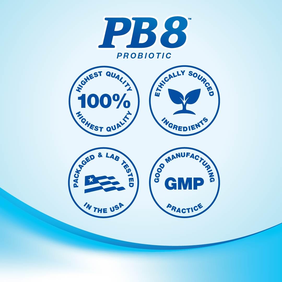 PB8 bote abierto con cápsulas ilustrando cantidad y almacenamiento