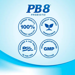 PB8 caja abierta y cápsulas para visual de contenido y cantidad