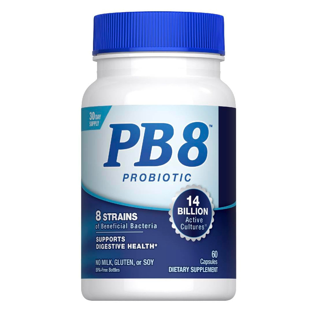 PB8 frente del envase mostrando marca y beneficio digestivo