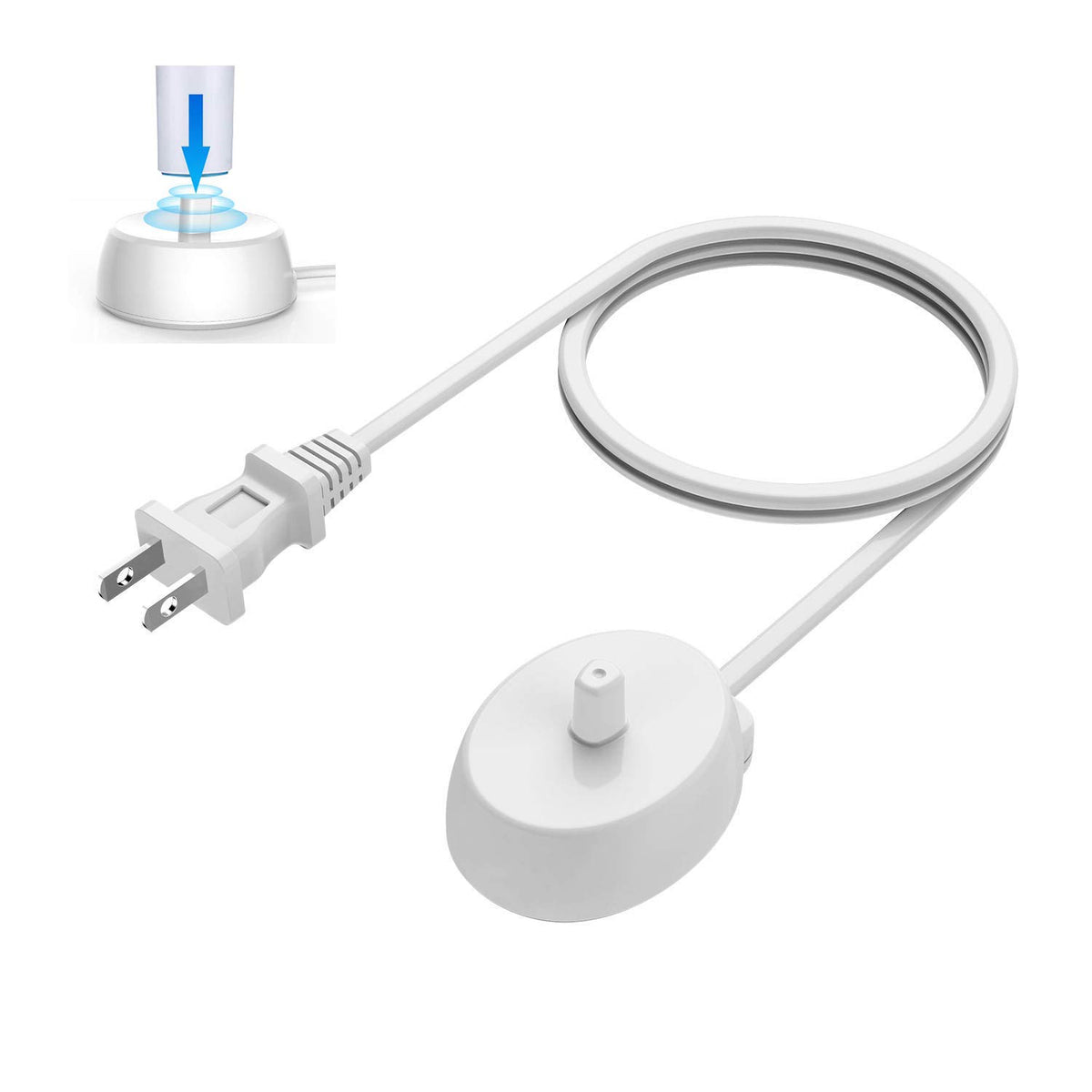 PDAPTMAG base frontal mostrando compatibilidad Oral-B y diseño compacto