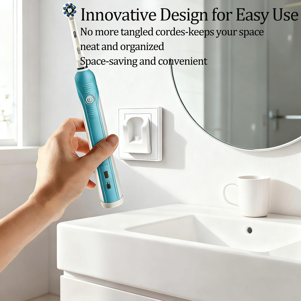 PDEEY cargador instalado en baño minimalista optimizando espacio y orden