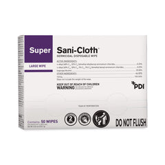 PDI Super Sani-Cloth limpiando teclado beneficio de desinfección portátil