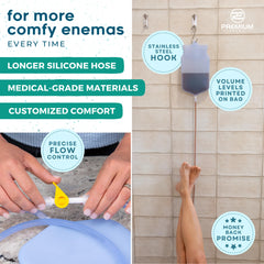 PE Premium Enema conjunto de siete puntas intercambiables para comodidad personalizada