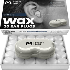 Peace&Quiet paquete frontal mostrando 30 almohadillas y estuche, comodidad portable