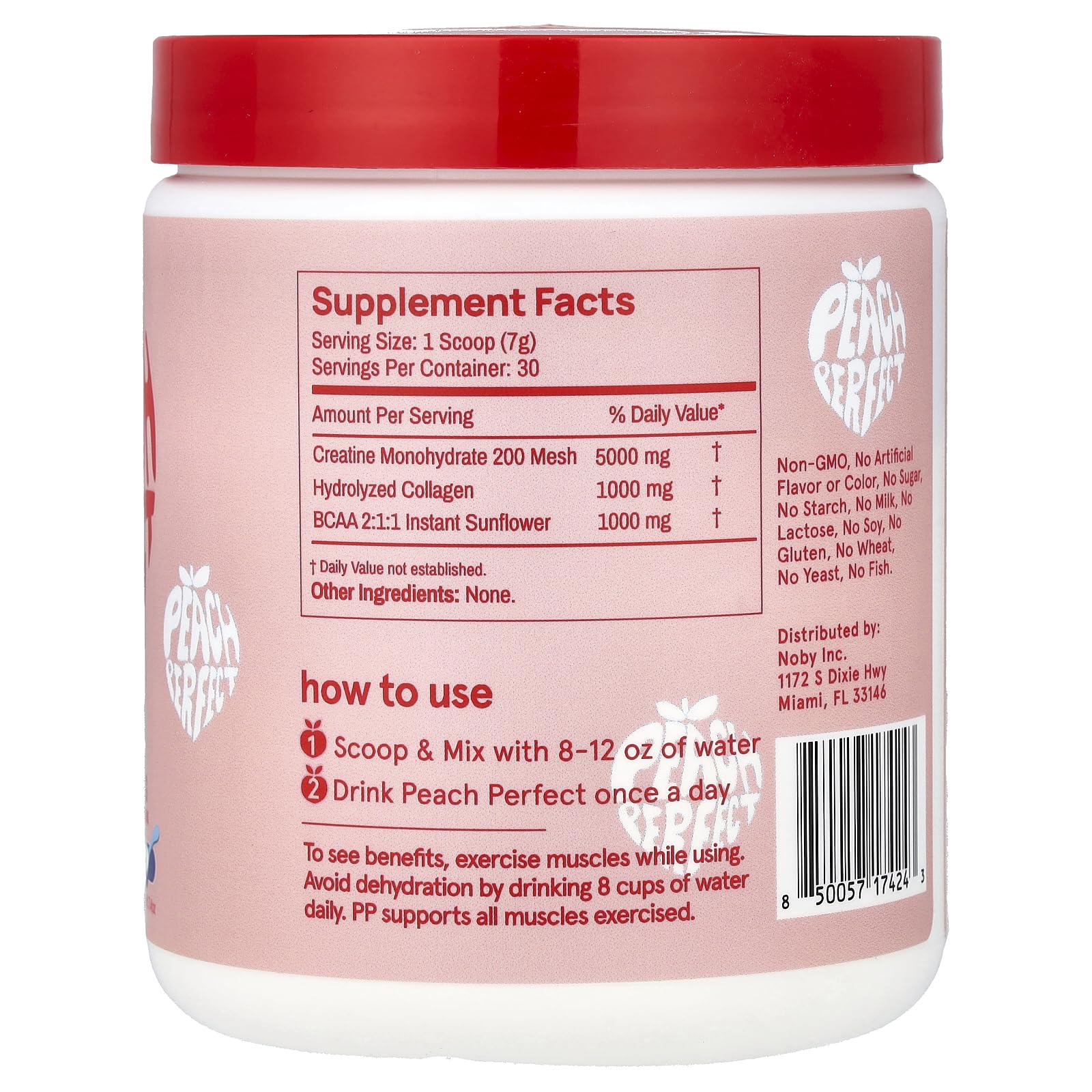 Peach Perfect textura del polvo micronizado sin grumos para mezcla rápida
